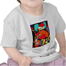 Vaca/Bull y el dibujo animado de los niños de los  Camiseta