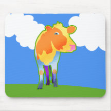 Vaca cósmica alfombrillas de ratón