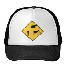 Vaca de la muestra de camino y UFO Gorros Bordados