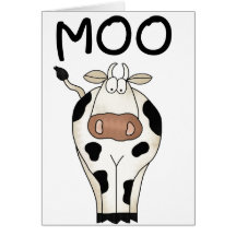Vaca del MOO Tarjetas