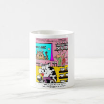 Vaca en tarjetas y regalos divertidos de las camis