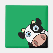 Vaca feliz iman para frigorífico