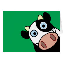 Vaca feliz tarjetas