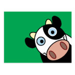 Vaca feliz tarjetas postales