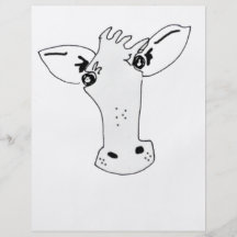 Vaca joven tarjetas informativas
