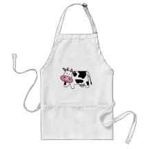 Vaca lechera linda delantal