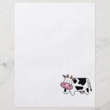 Vaca lechera linda flyer personalizado