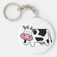Vaca lechera linda llavero personalizado