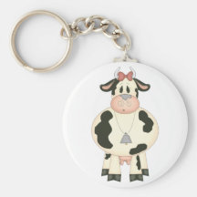Vaca linda llaveros personalizados