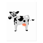 Vaca linda tarjeta postal
