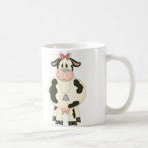 Vaca linda tazas de café