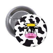 Vaca loca divertida Bull en modelo de la impresión Pin