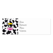 Vaca loca divertida Bull en modelo de la impresión Plantillas De Tarjeta De Negocio