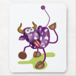 Vaca loca Mousepad Alfombrilla De Ratón