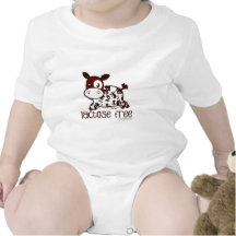 Vaca sin lactosa de Brown Camisetas