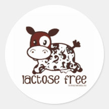 Vaca sin lactosa de Brown Etiqueta