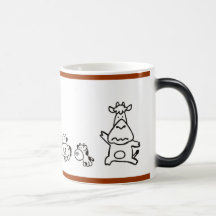 Vaca triste tazas de café