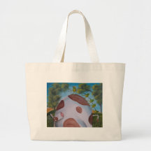 VACA Y RANAS BOLSAS LIENZO