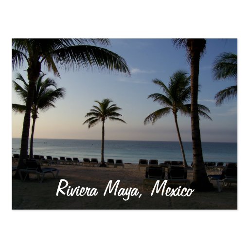 Vacaciones de la playa de Cancun México del maya d Tarjetas Postales