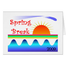vacaciones de primavera 2009 tarjeta