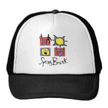 Vacaciones de primavera gorros bordados