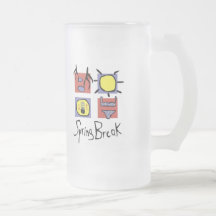 Vacaciones de primavera taza de café