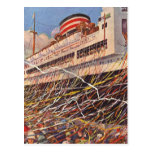 Vacaciones del barco de cruceros del vintage; ¡Fie Postales