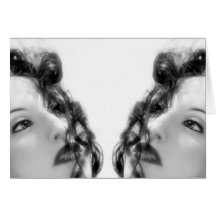 Vacante doble - autorretrato tarjeton