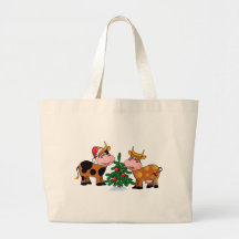 Vacas del navidad bolsas