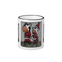 Vacas del navidad tazas