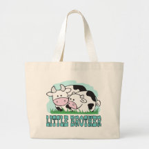 Vacas lindas pequeño Brother Bolsa Lienzo