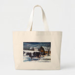 VACAS: NAVIDAD: NIEVE: ARTE: HOLTEIN BOLSA DE MANO