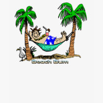 Vago de la playa camisetas