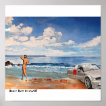 Vago de la playa posters