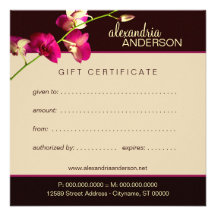 Vale elegante de la orquídea invitacion personalizada