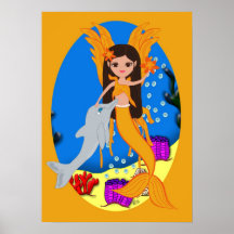 Valencia el poster anaranjado de Merfaery y del de