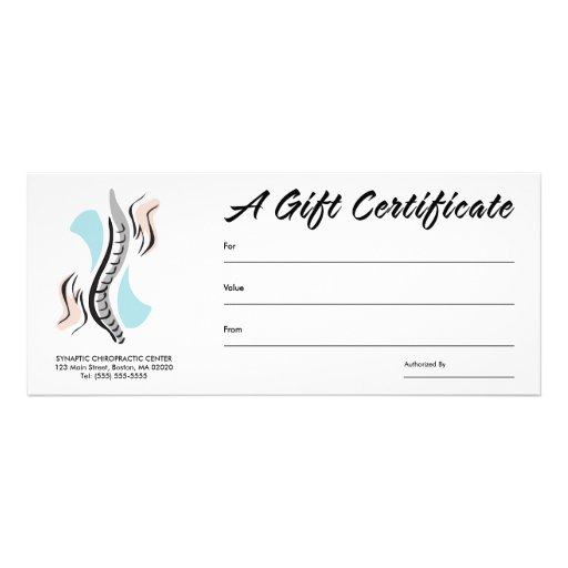 Vales de la quiropráctica anuncio personalizado