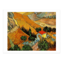 Valle de Van Gogh con el labrador (F727) Postales