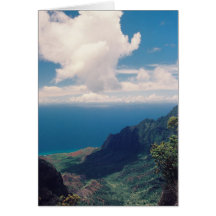 Valle del atontamiento Kalalau, Kauai Tarjeta