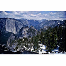 Valle y Sierra Nevada de Yosemite del punto de Dew Escultura Fotografica