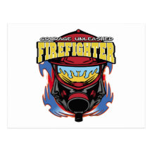 Valor del bombero tarjetas postales