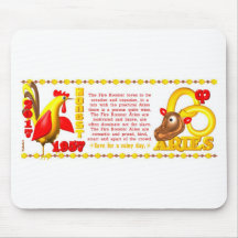 Valxart 1957 2017 aries llevados gallo del fuego d alfombrilla de raton