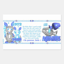 Valxart 1972 2032 acuarios llevados zodiaco de Wat Rectangular Pegatina