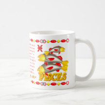 Valxart 1987 2047 zodiacos Piscis de FireRabbit Taza De Café