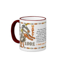 Valxart 1991 2051 zodiacos Piscis de MetalSheep Taza