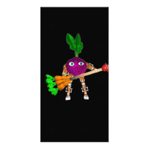 Valxart BeetBot toca una guitarra jugosa de la zan Tarjeta Personal Con Foto