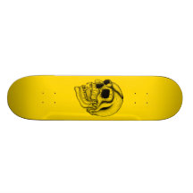 Vampir - Schädel Bleistift Zeichnung Skate Board