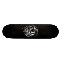 Vampir skull black and white design personalisiertes deck