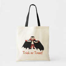 Vampiro del feliz Halloween Bolsa
