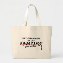 Vampiro del programador por noche bolsa